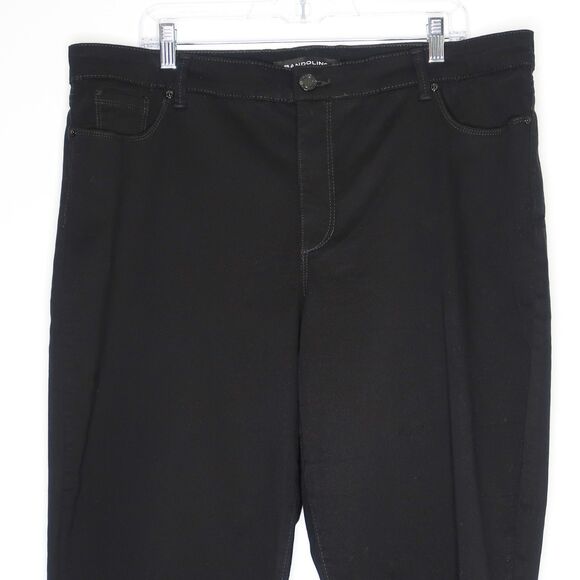 Bandolino Jeans Womens Plus Size 18 Amy Black Straight Casual - Picture 8 of 10